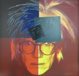 RUPERT J. SMITH : JAPAN PROJECT, HOMAGE TO ANDY WARHOL / ANDY WARHOL-SELF PORTRAIT, 1989, 91.5 x 91.5 cm, unique screenprint on paper